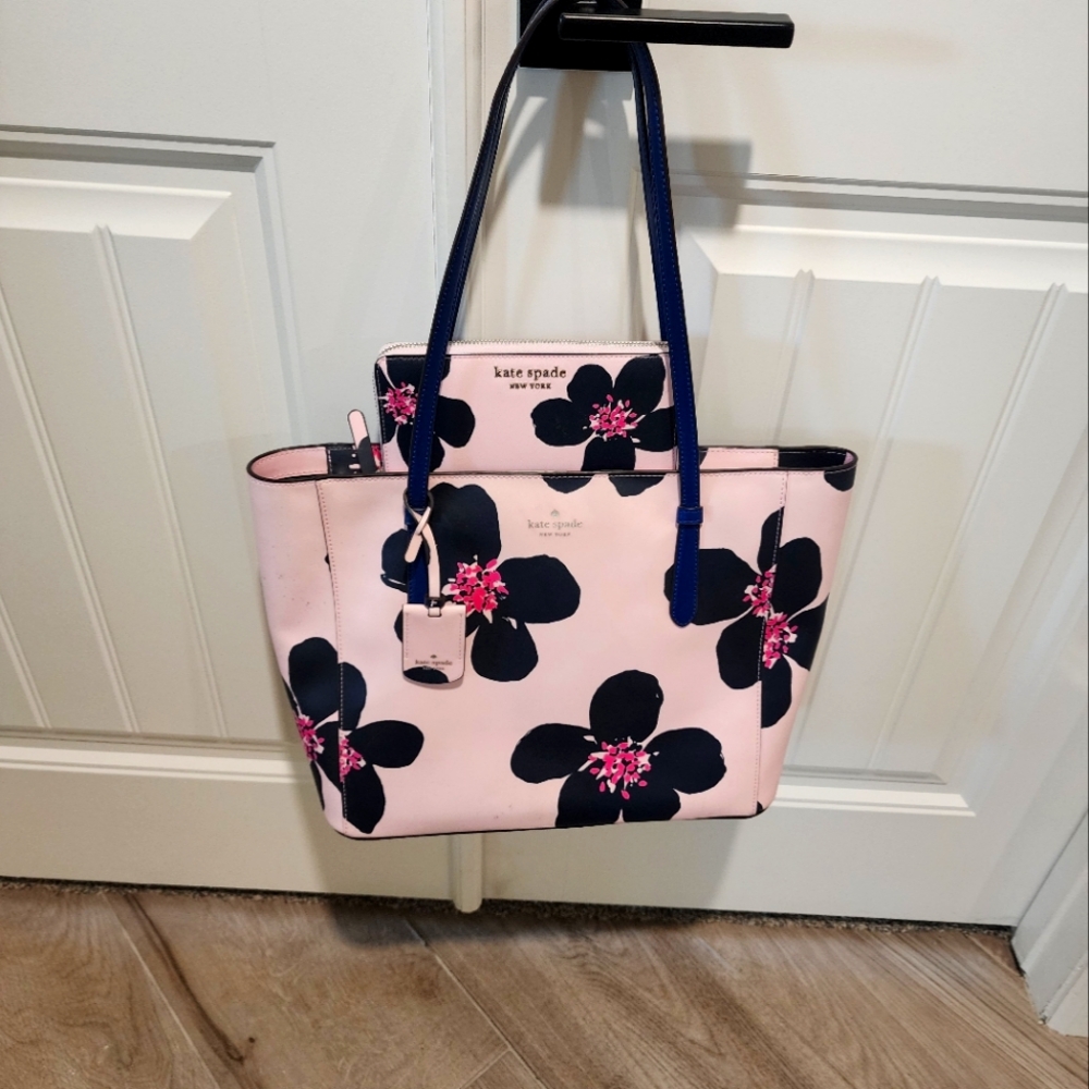 Kate Spade Shore Street Grand Flora Margareta and Matching Wallet